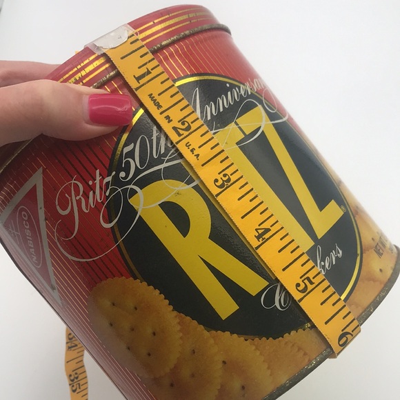 VTG 1984 Ritz Cracker 50th Anniversary Tin w/ Lid - Picture 8 of 9